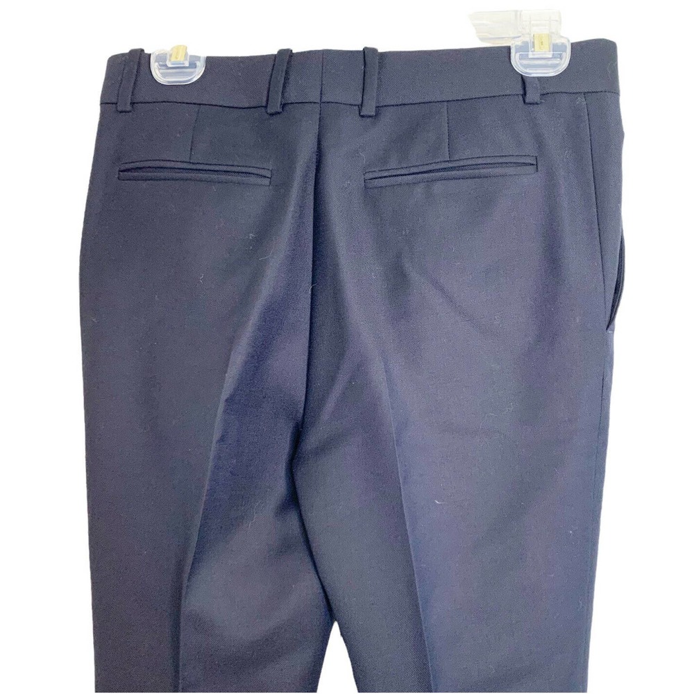 ❌SOLD❌ Celine Women’s Navy Blue High Waisted Wool Trouser Pants Sz 34 - Picture 6 of 11